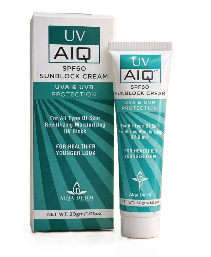 UV AIQ SPF60 SunBlock Cream 30gm