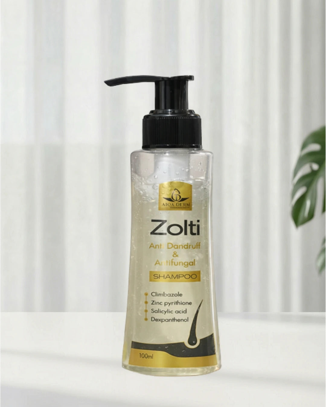 Zolti anti dandruff and antifungal shampoo 100ml with Climbazole and Zinc Pyrithione

